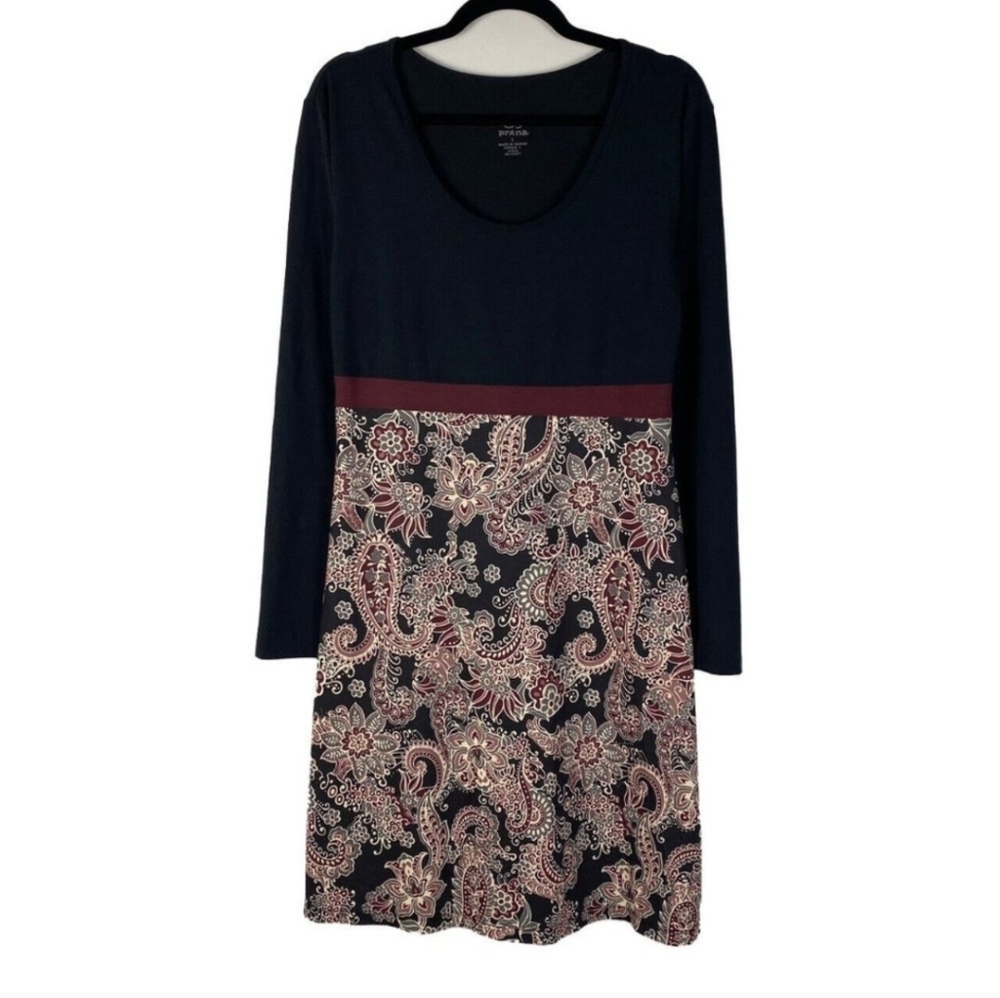 Prana Paisley Longsleeve Dress